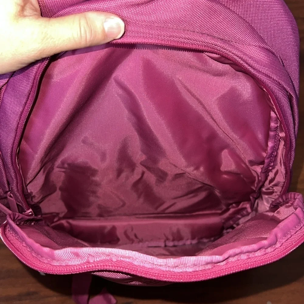 VS Pink Ivy Classic Canvas Backpack red violet pink color adjustable polyester - Picture 8 of 10